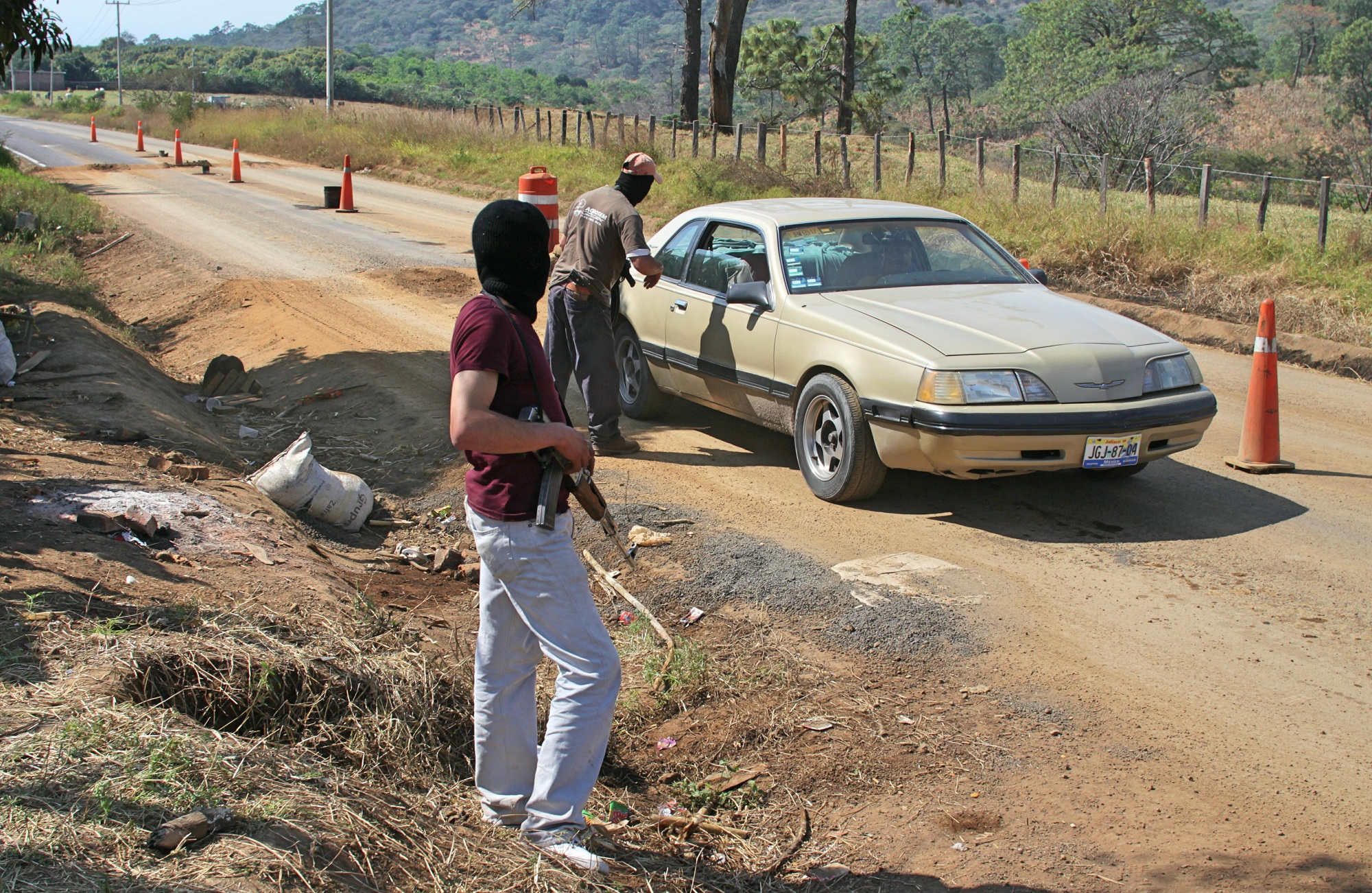 autodefensas verkehrskontrolle tancitaro