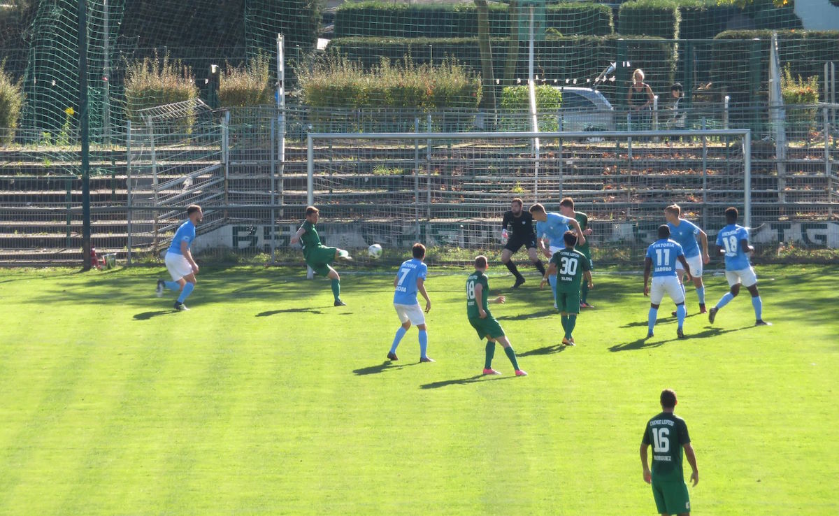 Chemie Leipzig BSG 15.10.2017 versus Viktoria Berlin 1 zu 0 (19) mail Torschuss zum 1 zu Null